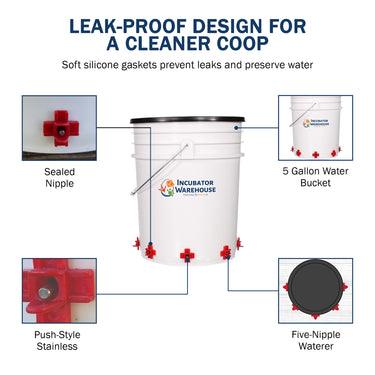 Noble Nest™ 5 Gallon Bucket Nipple Waterer